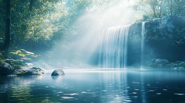 Natural waterfall — Rivera Springs water source